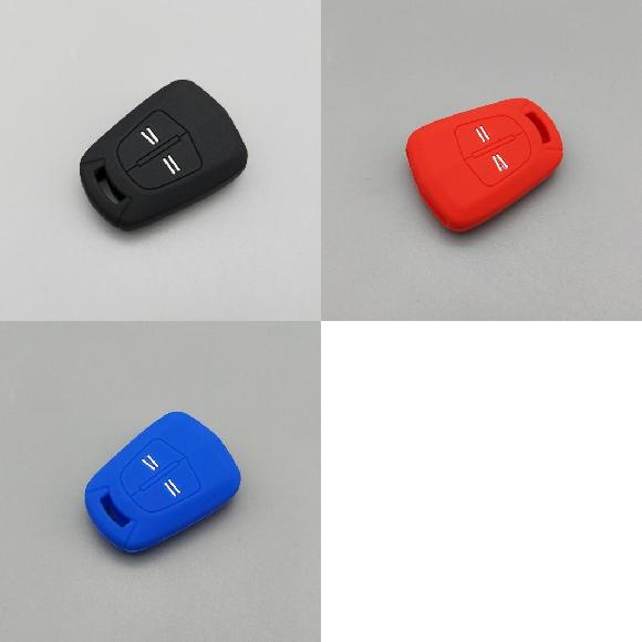 楽天オートパーツエージェンシーキーカバー キー 保護 シェル 適用: オペル/OPEL アストラ コルサ ベクトラ メリーバ シグナム 2ボタン リモート エントリー シリコン ラバー キー フォブ ブラック〜ブルー AL-II-4661 AL key cover