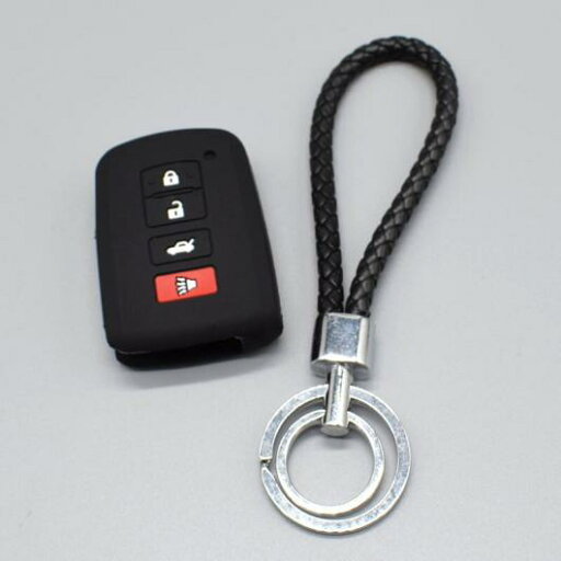 キーカバー シリコン ラバー キー カバー ケース 適用: トヨタ ハイランダー RAV4 カムリ アヴァロン カローラ 2016 2017 4ボタン スマート キー 保護 シェル ブラックセット AL-II-4809 AL key cover キーカバー シリコン ラバー キー カバー ケース 適用: トヨタ ハイランダー RAV4 カムリ アヴァロン カローラ 2016 2017 4ボタン スマート キー 保護 シェル ブラックセット AL-II-4809 AL key cover