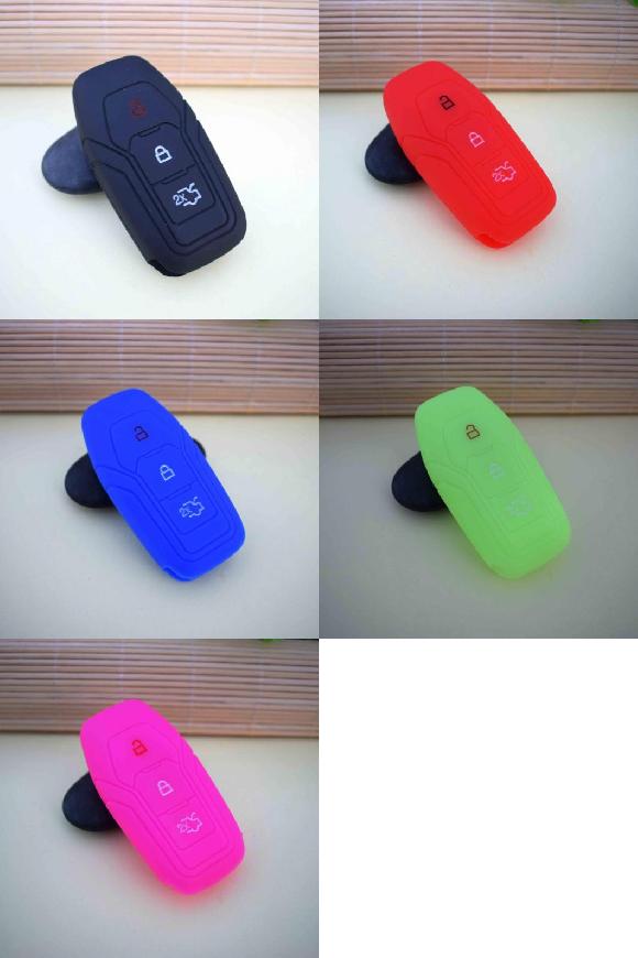 楽天オートパーツエージェンシーキーカバー シリコン キー フォブ カバー ケース 3ボタン 保護 シェル 適用: フォード/FORD エスケープ フォーカス フュージョン エクスプローラー マスタング エベレスト ブラック〜ローズレッド AL-II-4750 AL key cover