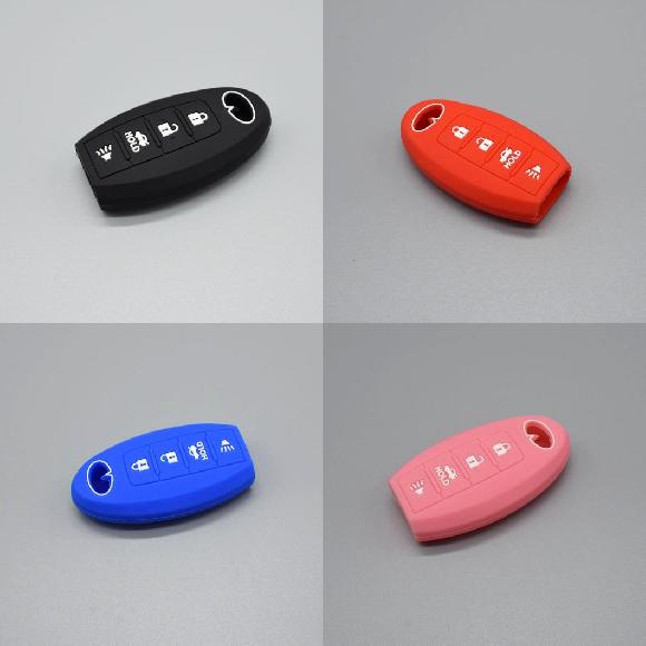 楽天オートパーツエージェンシーキーカバー シリコン キー フォブ カバー ケース バッグ シェル 保護 適用: インフィニティ/INFINITI G25 G37 セダン JX35 Q50 Q60 Q60S Q70L QX50 QX60 QX70 ブラック〜ピンク AL-II-4763 AL key cover