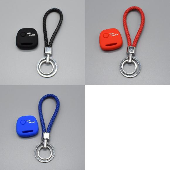 楽天オートパーツエージェンシーキーカバー シリコン ラバー キー フォブ カバー ケース セット 適用: マツダ スズキ 1ボタン キー ラバー プロテクター シェル アクセサリー ブラックセット〜ブルーセット AL-II-4848 AL key cover