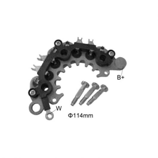 オルタネーター ジェネレーター 整流器 ブリッジ 適用: HR737 L190G-43205 172-44066 RH-76 234315 1ピース AL-JJ-1195 AL Car parts(2)