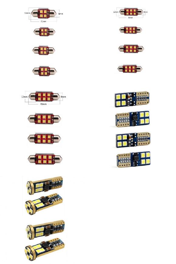 LED   饤 Ŭ: ǥ/AUDI A3 ॸ 8VS 8VM  ꥢ ȥ  ܥå Х˥ƥߥ顼 饤 顼ե꡼ 31mmT10 ۥ磻 AL-JJ-2186 AL Interior parts for cars