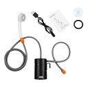 USB ポータブル アウトドア シャワー 防水 キャンプ シャワー シャワー ポンプ 適用: ファミリー ハイキング バックパック トラベル ビーチ ペット タイプ001 AL-JJ-3643 AL Car parts