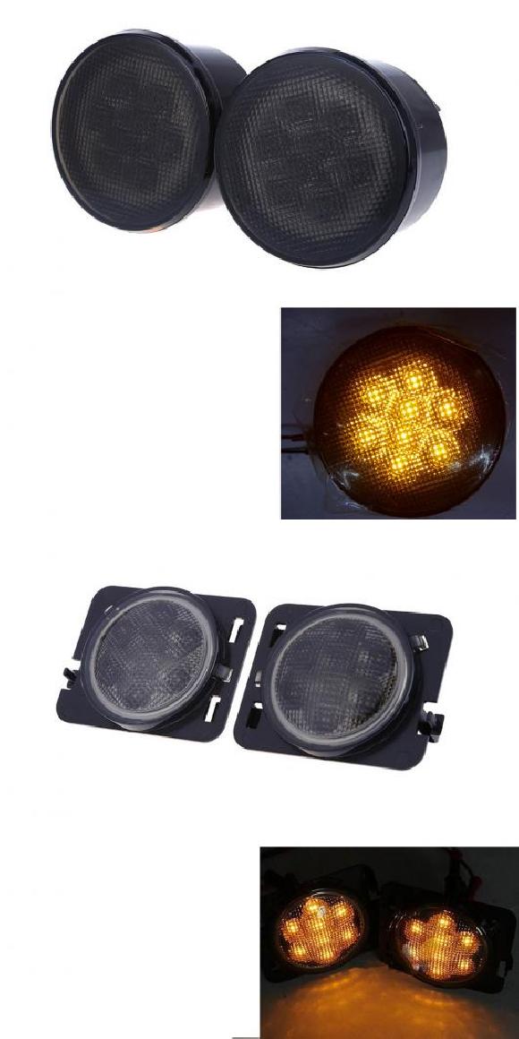 2ԡ 8 LED SMD 饤 ե ե ե쥢 󥫡 饤 Ŭ: /JEEP 󥰥顼 JK 07-15 饦 ʥ 饤ȡޥȥå ʥ 饤 AL-KK-2525 AL Car parts