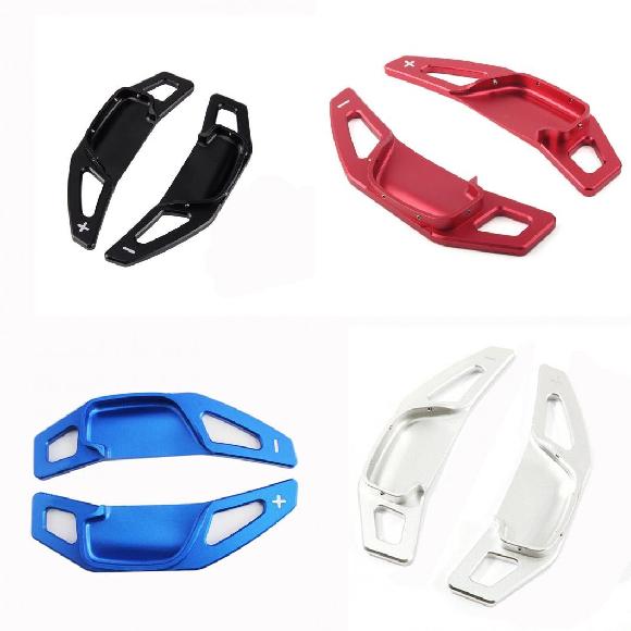 シフター ギア シフト ステアリング ホイール DSG ステアリング ホイール パドル エクステンション シフト カバー 適用: トヨタ カローラ カムリ RAV4 ゼラス マーク ブラック〜シルバー AL-KK-4226 AL Car parts