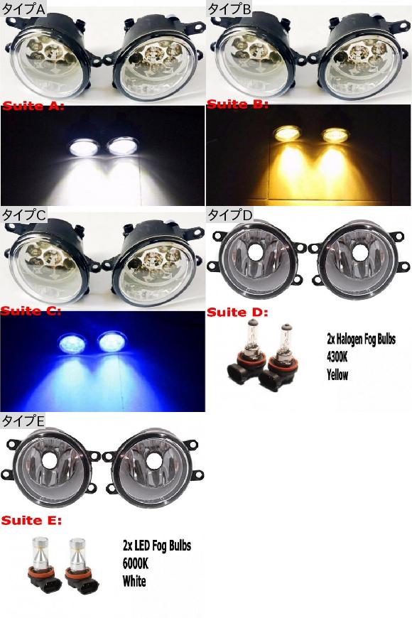 適用: トヨタ RAV 4 ヴァンガード 2006 2007 2008 9LED フォグライト H11 H8 12V 55W ハロゲン LED フォグ ヘッド ランプ タイプA AL-KK-7676 AL Light lamp for car