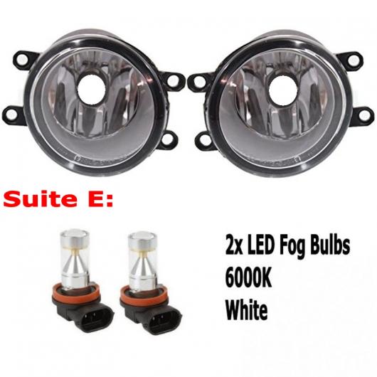 適用: トヨタ カムリ 2014 2015 2016 9LED チップ LED フォグ ヘッド ランプ H11 H8 12V 55W ハロゲン フォグライト タイプE AL-KK-7687 AL Light lamp for car