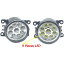 適用: 三菱 アウトランダー XL 2007-2012 2013 9LED チップ LED フォグライト ランプ H11 H8 12V 55W ハロゲン フォグライト タイプB AL-KK-7815 AL Light lamp for car