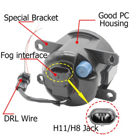 LED エンジェルアイ DRL 適用: ホンダ シティ グレイス 2014 2015 2016 2017 2018 2019 フォグライト カットラインレンズ ホワイト エンジェルアイ AL-KK-7976 AL Car light