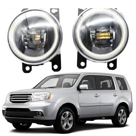 LED エンジェルアイ DRL 適用: ホンダ パイロット 2012 2013 2014 2015-2020 2019 2018 フォグライト ..