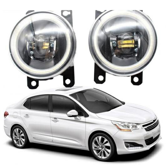 LED フォグライト カットラインレンズ 適用: シトロエン/CITROEN C4 サルーン 2012-2016 2017 2018 RUS..