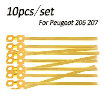 AL 10ピース/セット COMM2000 フレックス/リボン ケーブル ウインカー スイッチ ステアリング 列 ゴールド 適用: プジョー/PEUGEOT 206 207/シトロエン/CITROEN COM2000 AL-LL-1199