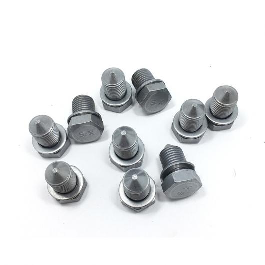 10ピース オイルパン スクリュー 適用: イオス ゴルフ CC ジェッタ パサート ビートル イオス ティグアン A3 A4 Q5 TT A6 A8 N91101401 N90813201 N90813203 AL-LL-4582 AL Car parts(2)