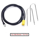 1セット ISO 6PIN 3.5mm ジャック ステレオ オーディオ AUX ケーブル アダプタ 適用: フィアット/FIAT グランデ プント アルファ 159 2ピース キー ツール AL-LL-7214 AL Car parts