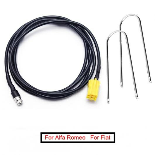 10セット ISO 6PIN 3.5mm ジャック ステレオ オーディオ AUX ケーブル アダプタ 適用: フィアット/FIAT グランデ プント アルファ 159 2ピース キー ツール AL-LL-8301 AL Car parts