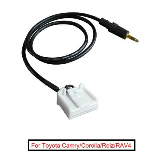 20ピース 3.5mm オーディオ AUX 20PIN ワイヤー アダプタ インプット ワイヤー ケーブル 適用: トヨタ カムリ/カローラ/レイツ/マークX/RAV4/ハイランダー AL-LL-8413 AL Car parts