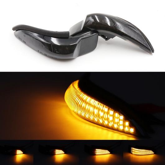 2ピース アンバー ダイナミック フロー LED バックミラー ミラー ウインカー インジケーター ライト 適用: トヨタ カムリ カローラ ヤリス ヴィッツ ヴェンザ AL-MM-2268 AL Car light