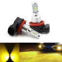 2ピース 3000K 72W LED CAN-BUS フォグライト バルブ オート ドライビング フォグ ランプ H8〜9006 AL-MM-2324 AL C...