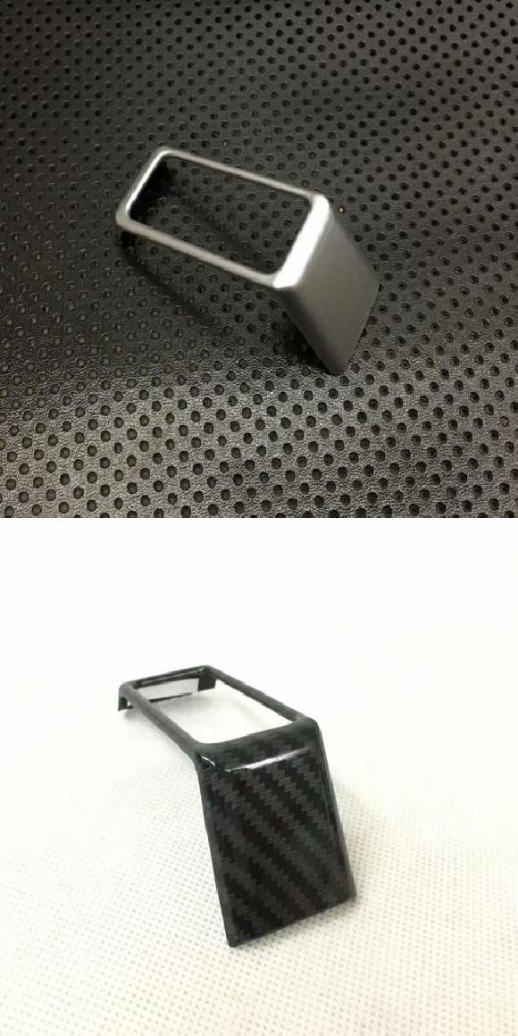 適用: マツダ CX-5 CX5 2代目 KF 2017 2018 2019 2020 インテリア ダブル フラッシュ ライト エマージェンシー ライト ボタン フレーム カバー トリム マットシルバー・カーボン調 AL-MM-3500 AL Interior parts for cars