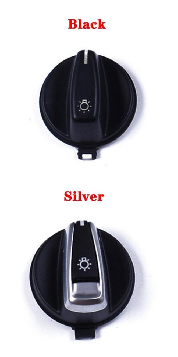 ヘッドライト スイッチ ノブ ヘッドライト ヘッドライト スイッチ 適用: BMW 3シリーズ E90 2004-2012 318 320 325 330 335 ブラック・シルバー AL-MM-4010 AL Interior parts for cars