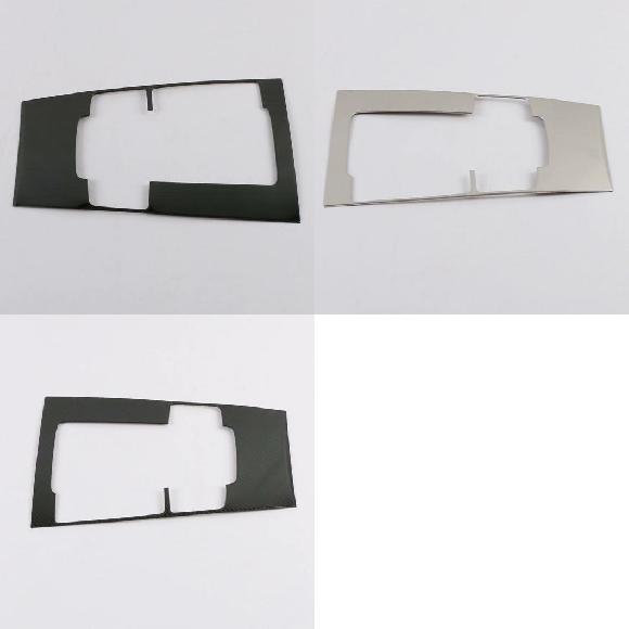 ステンレス スチール ギア シフト ノブ フレーム パネル シフター ボックス パネル カバー トリム 適用: MAZDA3 アクセラ 2019 2020 アクセサリー ブラック〜カーボン調 AL-MM-4909 AL Interior parts for cars