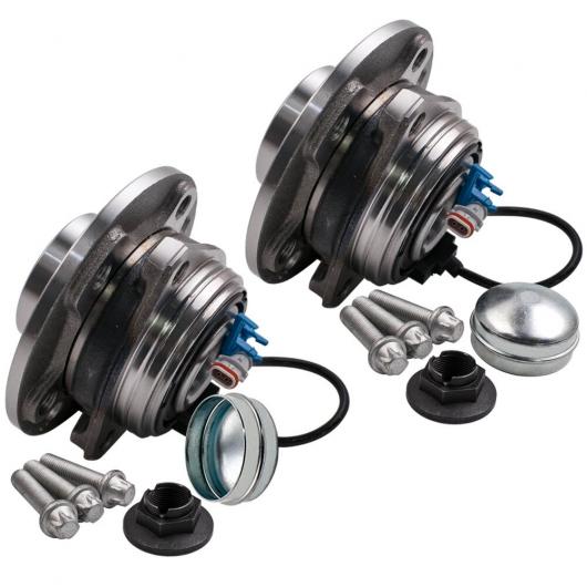 ペア 適用: オペル/OPEL ボクスホール/VAUXHALL アストラ 05-10 フロント ホイール ベアリング ハブ キット ABS センサー 5 スタッド 93178652 1603254 VKBA3651 AL-MM-5372 AL Car parts