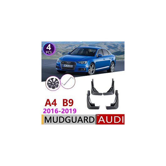 マッド ガード フラップ 泥よけ 適用: アウディ/AUDI A4 B9 2016 2017 2018 2019 4ピース フロント リア AL-NN-1935 AL Exterior parts for cars