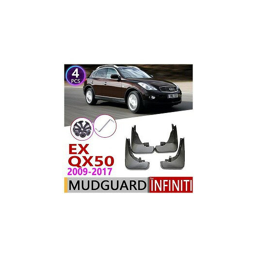マッド ガード フラップ 泥よけ 適用: インフィニティ/INFINITI EX EX25 EX35 EX37 QX50 2008〜2017 2010 2015 2016 AL-NN-2115 AL Exterior parts for cars