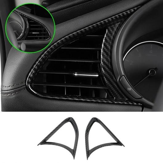 2ピース 通気口 吹き出し口 カバー 装飾 エア コンディション トリム 適用: MAZDA3 アクセラ 2019-2020 AL-NN-8715 AL Interior parts for cars