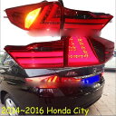 2014 2015 2016 2ピース バンパー ランプ 適用: シティ テールライト ヘッド LED DRL フロント ライト BI-キセノン レンズ キセノン 2ピース テールライト ホンダ シティ 2008-2012 AL-OO-0400 AL Car light(2)