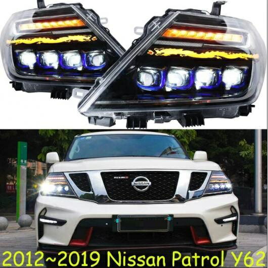 AL 2012-2019 バンパー ヘッド ライト 適用: 日産 パトロール Y62 ヘッドライト オール LED フォグ ヘッドランプ タイプ001 日産 パトロール Y62 2012-2019 オールインLED AL-OO-0750