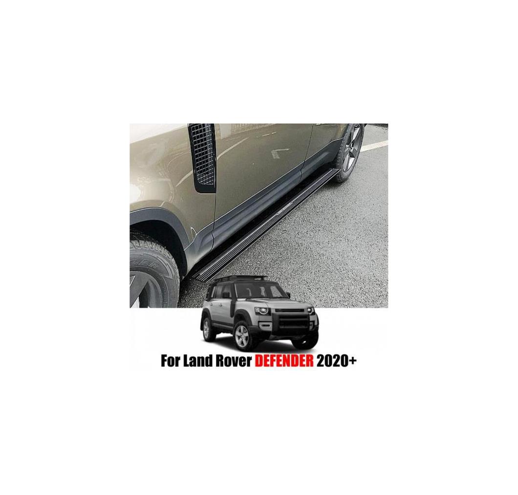 電動 モーター ペダル ランニング ボード サイド ステップ バー 適用: ランド ローバー/ROVER ディフェンダー 2020 2021 2022 AL-OO-2877 AL Exterior parts for cars