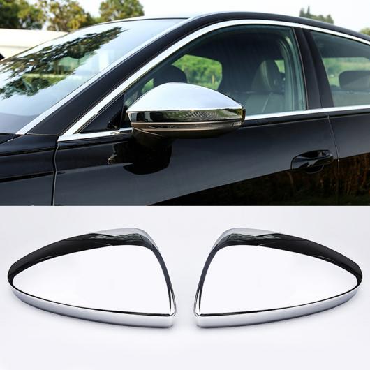 サイド ミラー キャップ 適用: アウディ/AUDI A7 2019 2020 2021 2022 サイド ウイング バックミラー ミラー ケース カバー カーボンファイバー パターン ABS クローム 光沢 ブライト AL-OO-4814 AL Car parts(2)