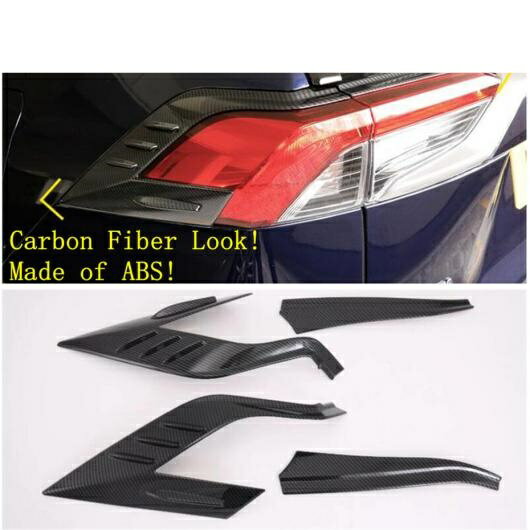 カーボン調 エクステリア キット 適用: トヨタ RAV4 RAV 4 XA50 2019-2022 フロント フォグ/テール ランプ/ワイパー カバー タイプB AL-OO-5025 AL Exterior parts for cars