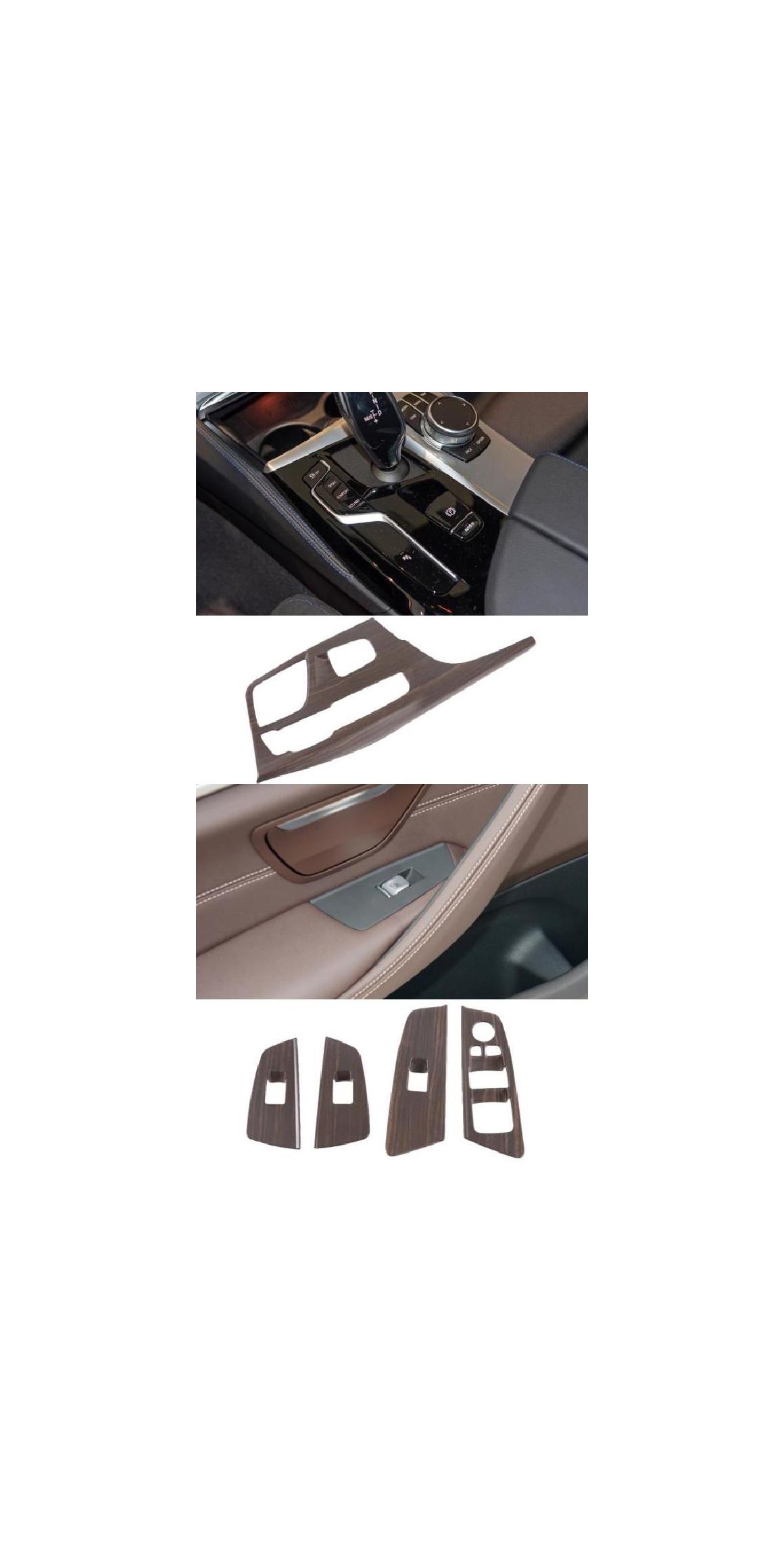 インテリア 木目調 アクセサリー 適用: BMW 5シリーズ 2018-2022 通気口 吹き出し口 ギア シフト セントラル コンソール ギア シフト パネル・ウインドウ リフト スイッチ AL-OO-4831 AL Car parts