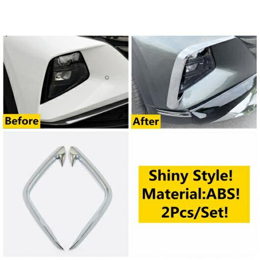 ABS アクセサリー リア サイド ウインドウ ルーバー シャッター ブラインド フロント フォグライト アイブロー カバー トリム 適用: ヒュンダイ/現代/HYUNDAI ツーソン NX4 2021 2022 タイプD AL-OO-5034 AL Exterior parts for cars