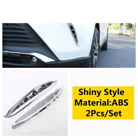 適用: トヨタ ヴェンザ/ハリアー 2021 2022 フロント フォグライト ランプ リング アイブロー アイリッ..