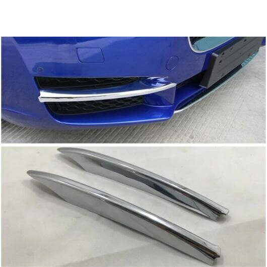 アクセサリー 適用: ジャガー/JAGUAR XE 2016-2019 バンパー フロント フォグライト フォグライト ランプ カバー トリム ABS クローム/カーボンファイバー エクステリア キット 光沢 AL-OO-5496 AL Exterior parts for cars