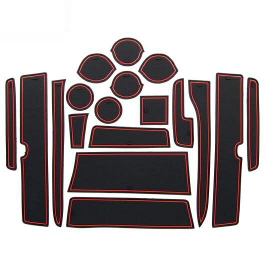 ゲート スロット パッド 適用: スズキ エブリイ ワゴン DA17W 2015-2018 滑り止め マット インテリア アクセサリー ドア 15 エブリィ DA17W レッド〜15 エブリィ DA17W ブラック AL-OO-5841 AL Car parts