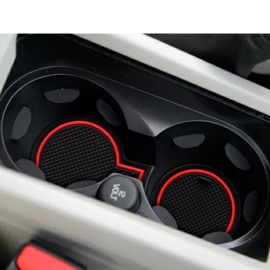 滑り止め マット ゲート スロット 適用: ボルボ/VOLVO V40 2013-2018 V40CC CC クロス カップ ホルダー ラバー コースター アクセサリー V40 レッド・V40 ホワイト AL-OO-5946 AL Car parts