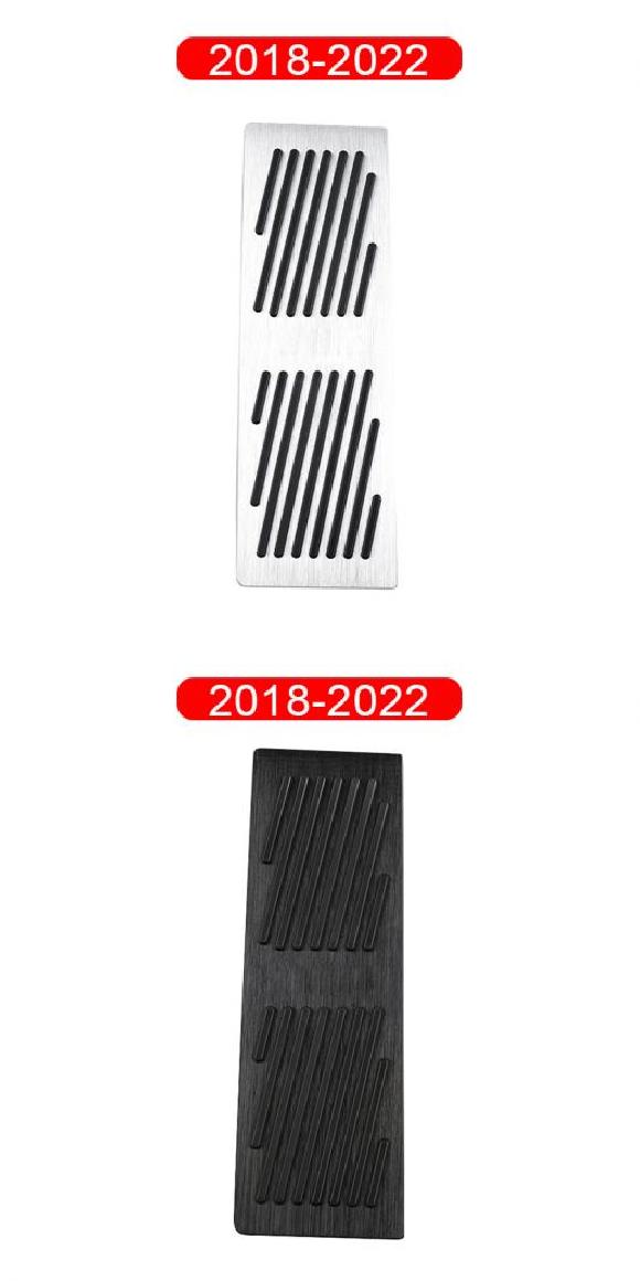 適用: BMW X3 G01 X4 G02 IX3 G08 2018 2019 2020 2021 2022 アクセル ブレーキ ペダル レスト ペダル カバー 滑り止め レスト シルバー 1ピース・レスト ブラック 1ピース AL-OO-6506 AL Interior parts for cars