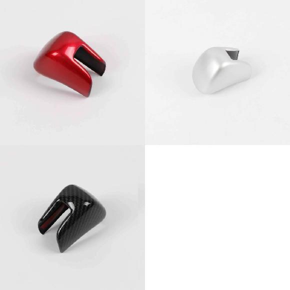 適用: ホンダ アコード 10世代 2018 2019-2021 ギア レバー カバー ギア シフト ノブ ギア ヘッド カバー ステッカー ABS カーボンファイバー レッド〜カーボンファイバー AL-OO-7008 AL Interior parts for cars