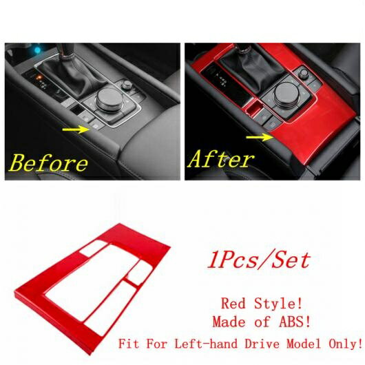 ギア ヘッド ダッシュボード エア AC ドア ハンドル ボウル ウインドウ リフト ボタン パネル カバー トリム 適用: マツダ CX-30 2020-2022 レッド インテリア タイプD AL-PP-0089 AL Interior parts for cars