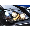 適用: メルセデス・ベンツ W220 1999-2005 S280 S320 S500 S600 LED エンジェルアイ DRL デイタイム LED ヘッド ライト フロント ランプ 1990-2001 キセノン ロー ビーム AL-OO-8400 AL Car light