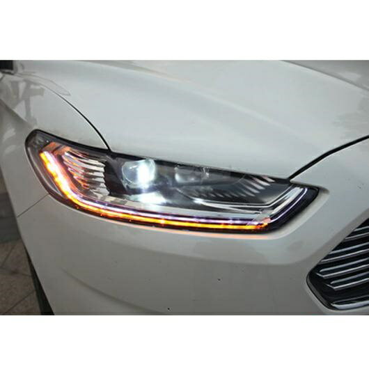 適用: フォード/FORD フュージョン ヘッドライト 2013-2017 モンデオ LED ヘッド ランプ H7 D2H HID ダイナミック シグナル バイキセノン LED ビーム LED バルブ イン ロー ビーム AL-OO-8447 AL Car light