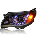 適用: フォレスター LED ヘッドライト 2008-2012 バイキセノン ヘッドライト DRL レンズ ダブル ビーム H7 HID パーツ 4300K〜8000K AL-OO-8644 AL Car light 1