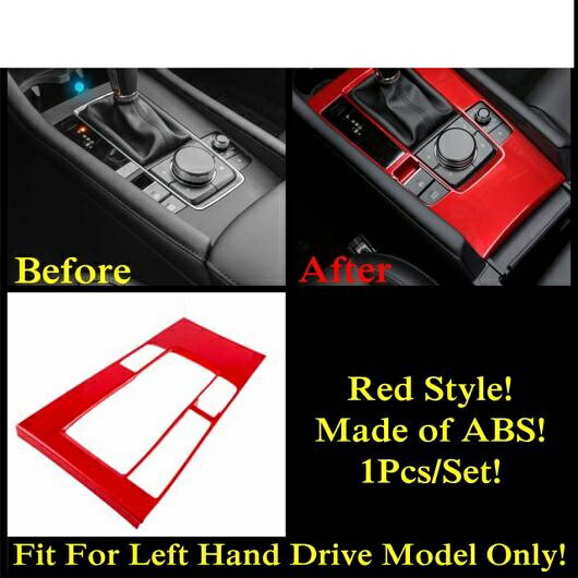 レッド ダッシュボード エア AC 吹き出し口 ギア ボックス パネル ハンドル ボウル ウインドウ リフト カバー トリム 適用: マツダ CX-30 2020-2022 インテリア アクセサリー タイプD AL-PP-0250 AL Interior parts for cars