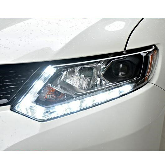 チューニング ヘッドライト 適用: 日産 X-トレイル エクストレイル 2014 ヘッドライト LED DRL ランニング ライト バイキセノン ビーム フォグ ライト エンジェルアイ 4300K〜8000K AL-OO-8840 AL Car light