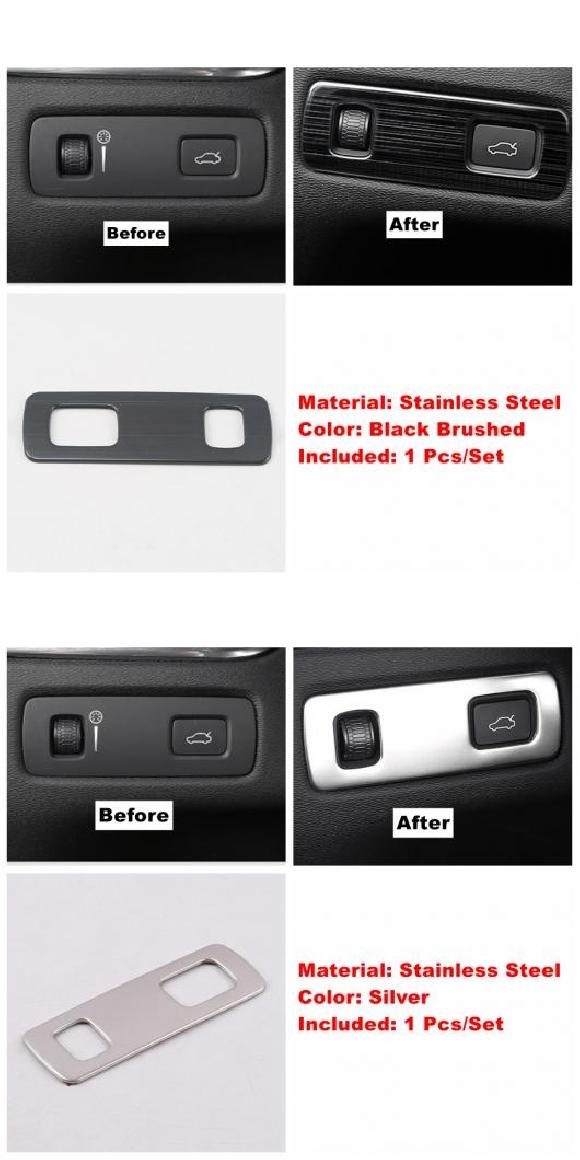 ヘッドライト ヘッド ライト スイッチ スパンコール ヘッドライト アジャスター カバー トリム 適用: ボルボ/VOLVO XC90 XC60 XC40 S90 V90 2018-2022 ステンレス スチール タイプC・タイプD AL-PP-0300 AL Car parts